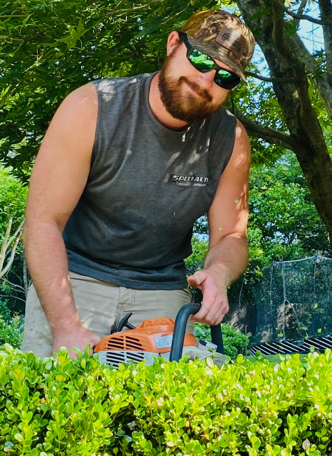 Taking a little off the hedge.